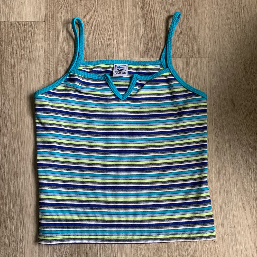 vintage BILLABONG striped tank🏄‍♀️